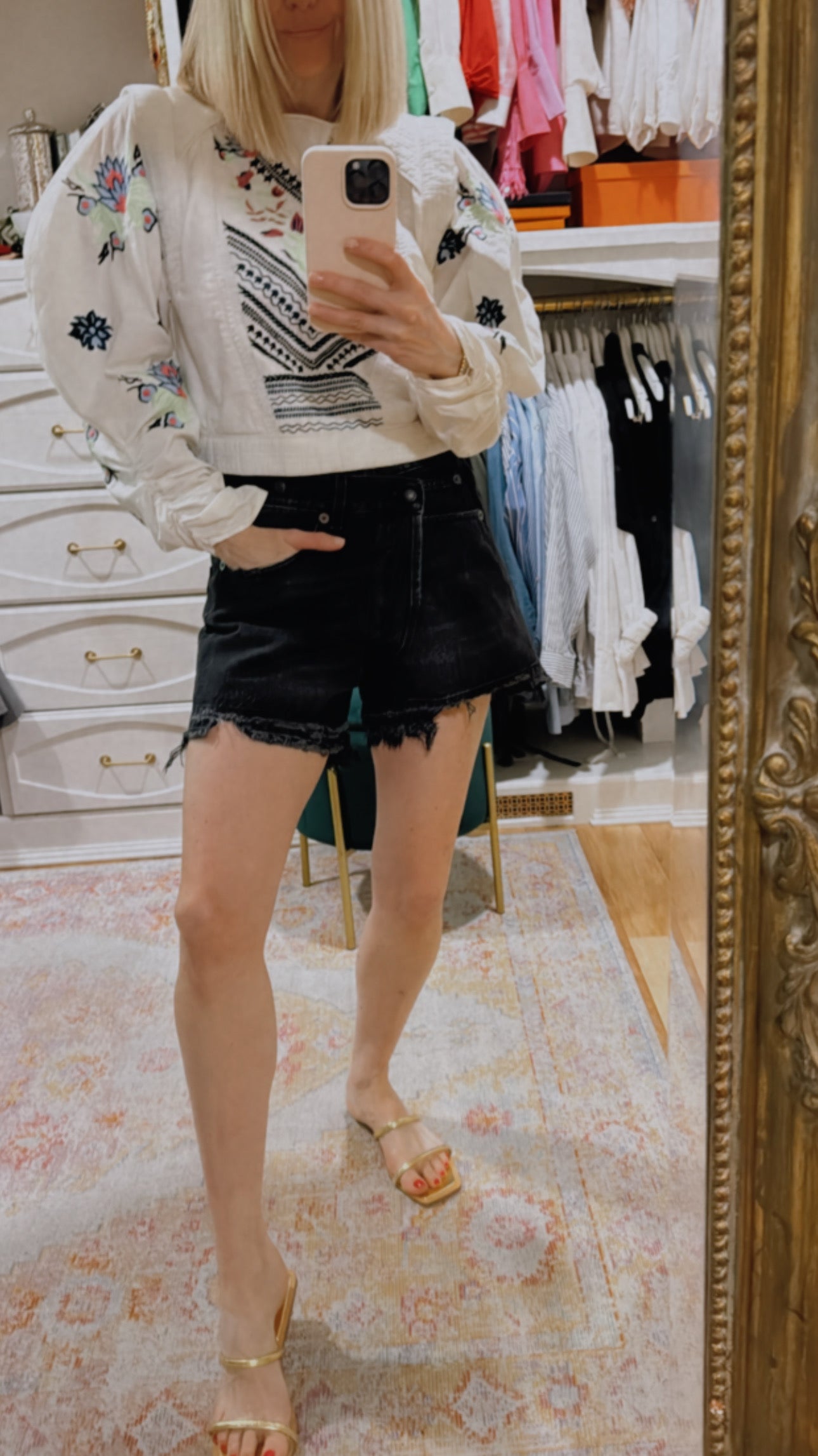 Maria Cher Embroidered Top