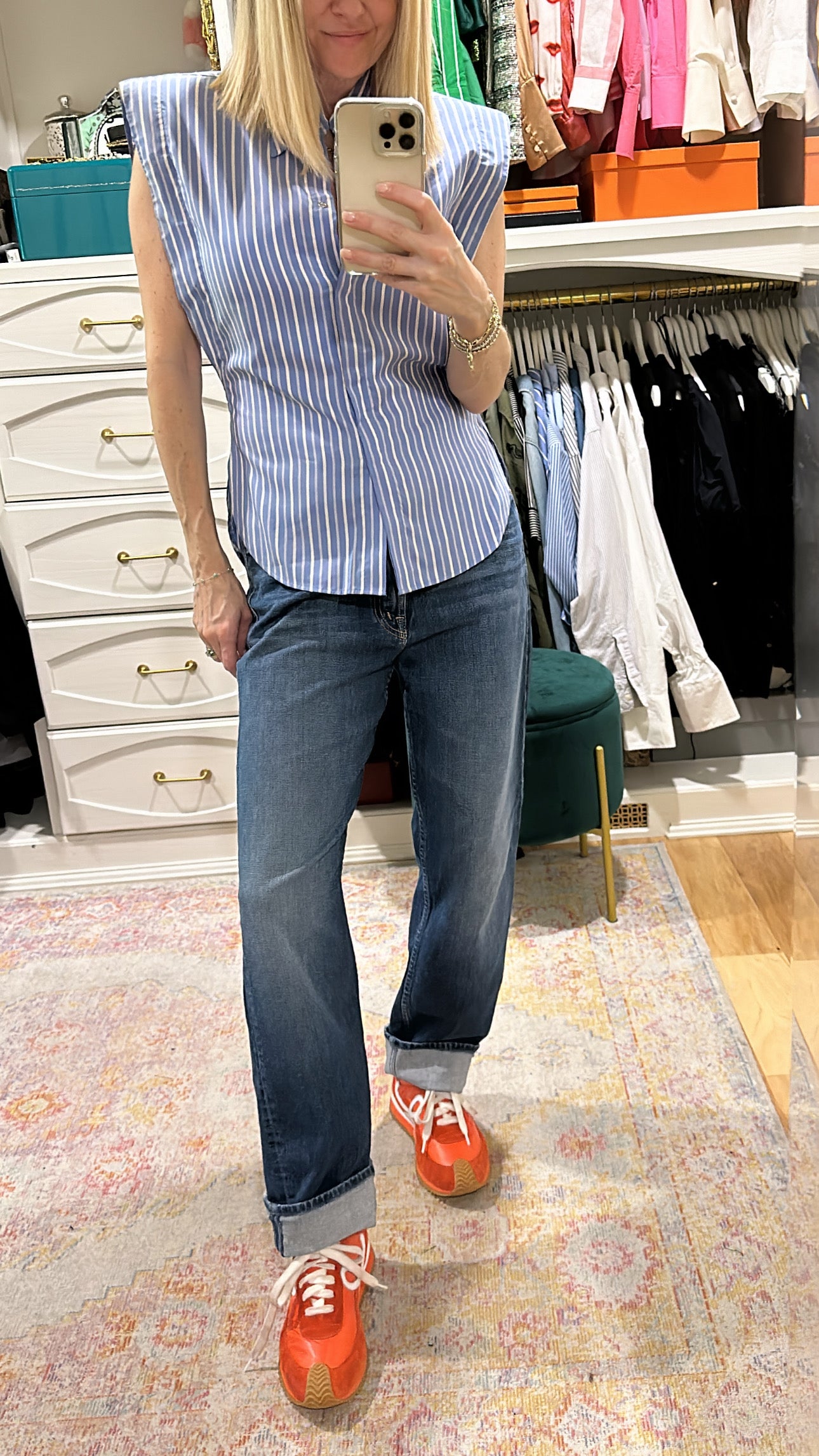 'Enza' Striped Shirt
