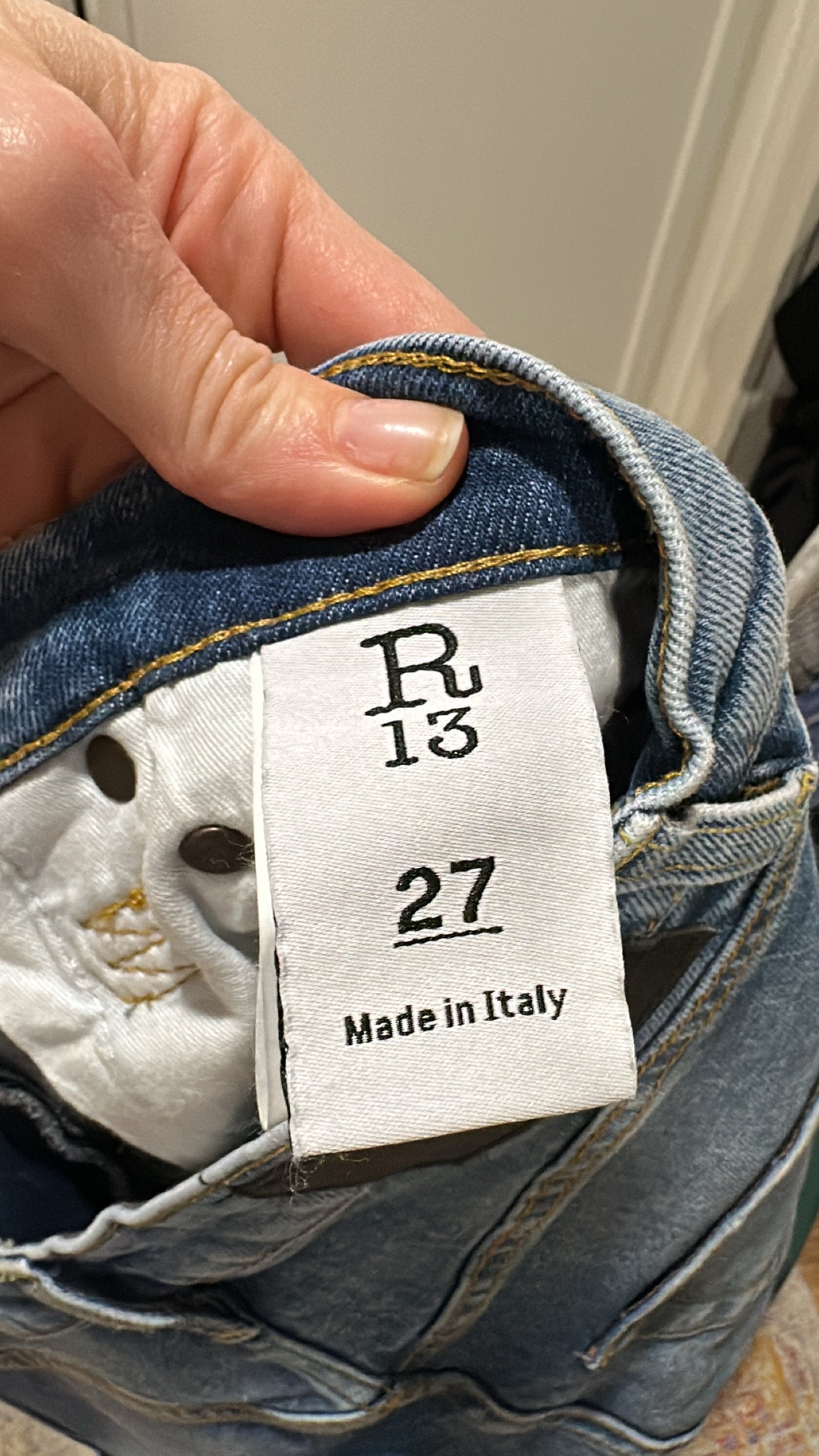 R13 'Shelley' Slim Denim