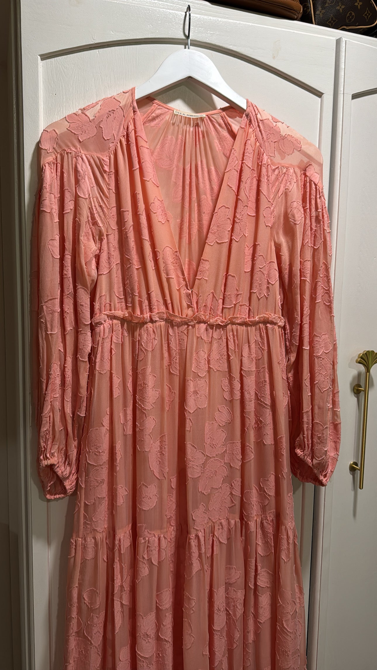 Ulla Johnson Rare Runway Margaux Fil Coupe Silk Maxi Dress