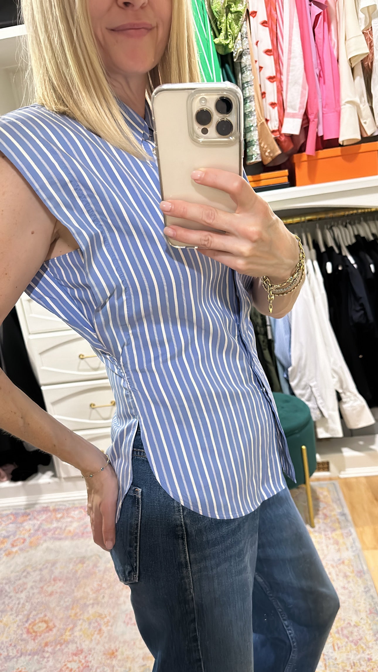 'Enza' Striped Shirt