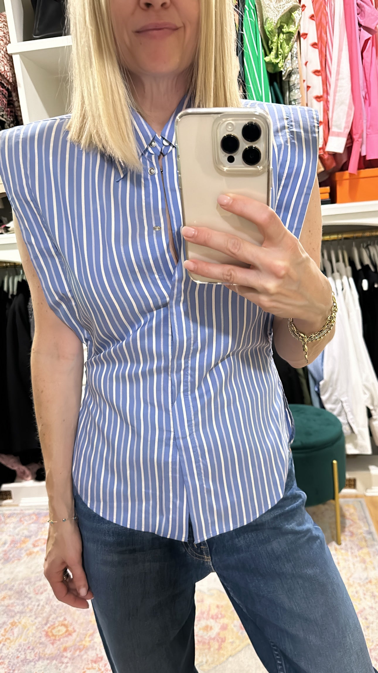 'Enza' Striped Shirt