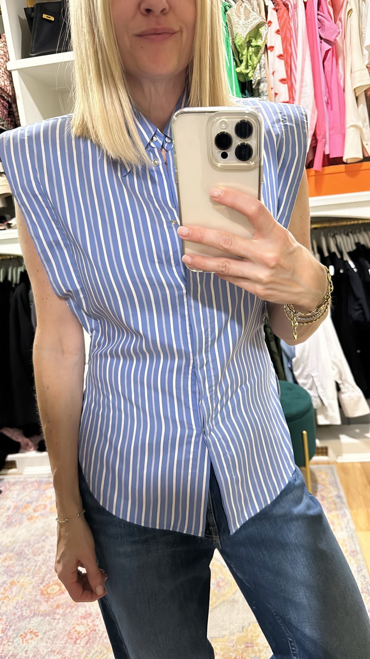 'Enza' Striped Shirt