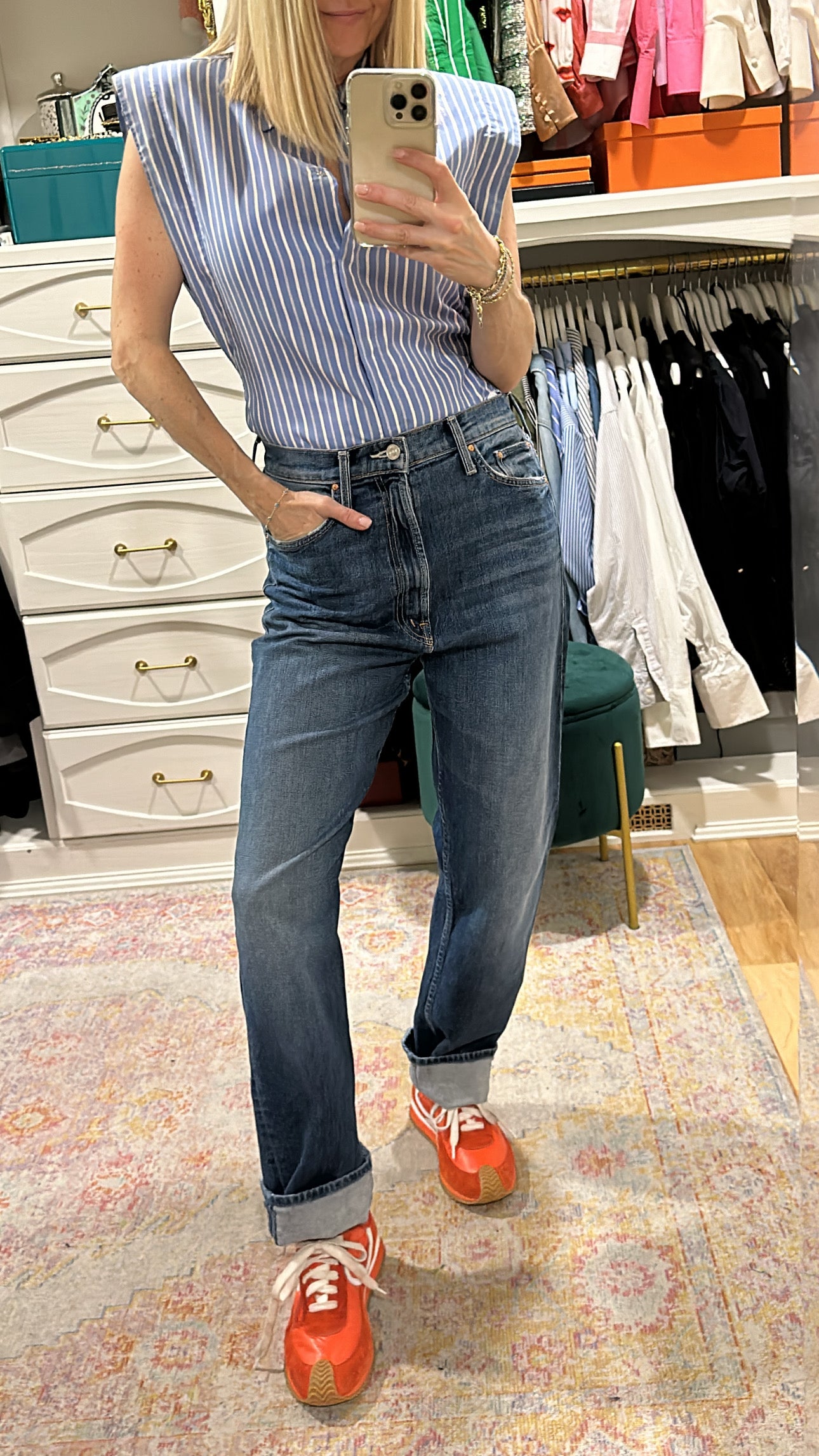 High waisted Study Hover denim