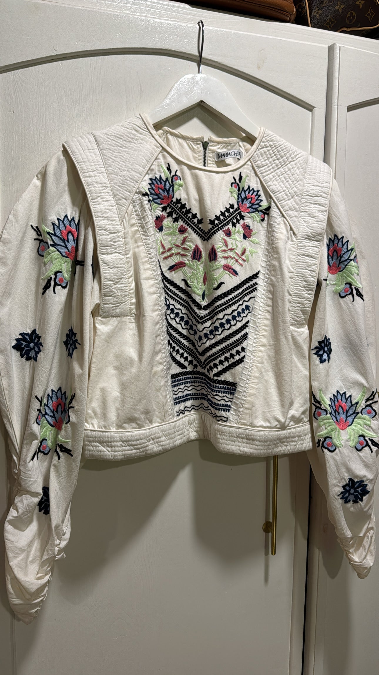 Maria Cher Embroidered Top