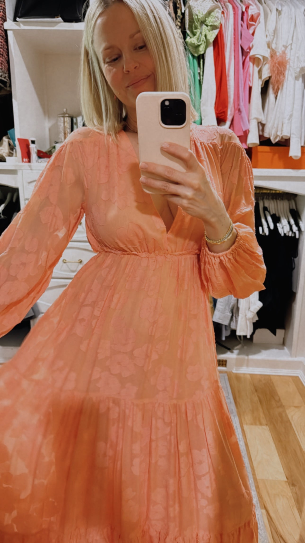 Ulla Johnson Rare Runway Margaux Fil Coupe Silk Maxi Dress