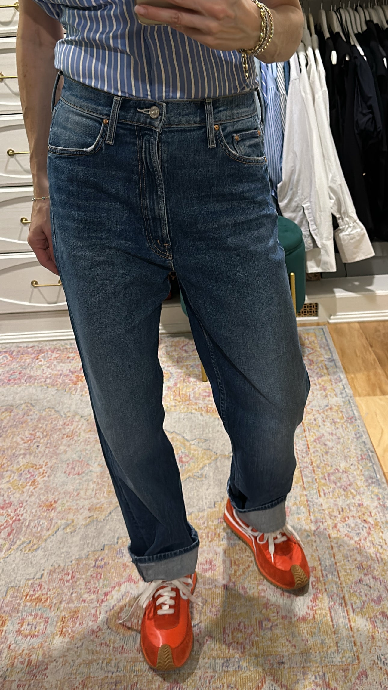 High waisted Study Hover denim