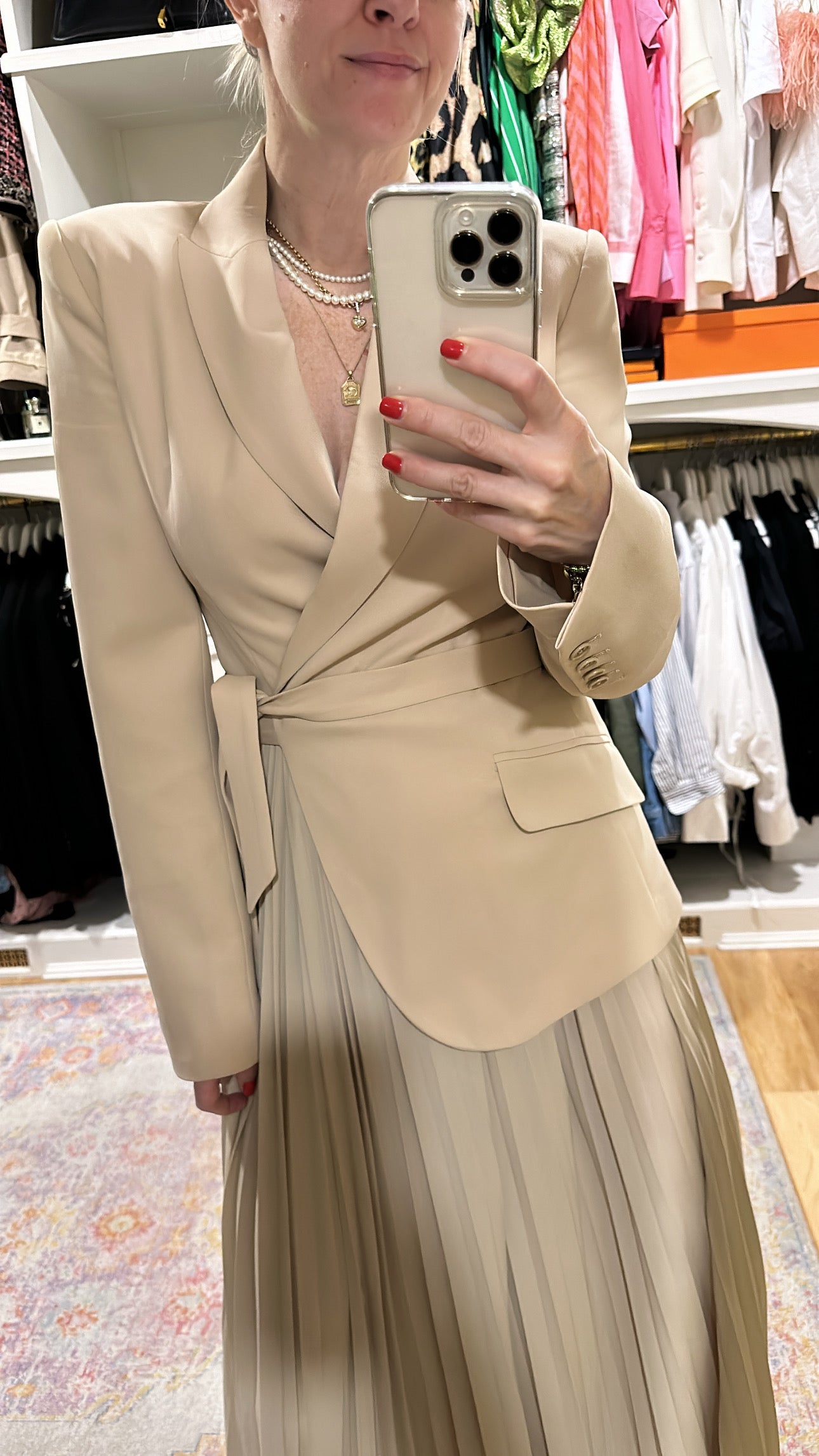 'Ambretta' Blazer Style Midi Dress